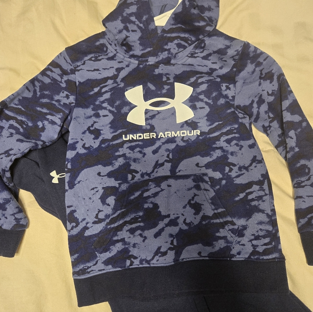 Under Armour Navy Camo Set